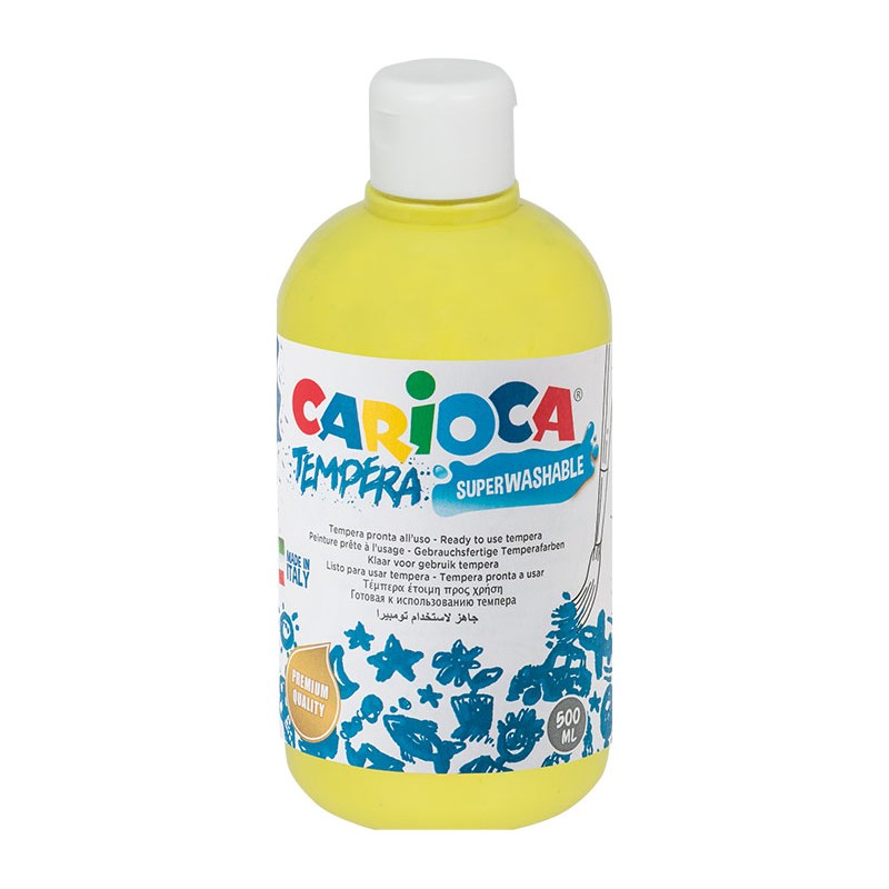 Farba Carioca tempera 500 ml (KO027/12) żółta cytrynowa