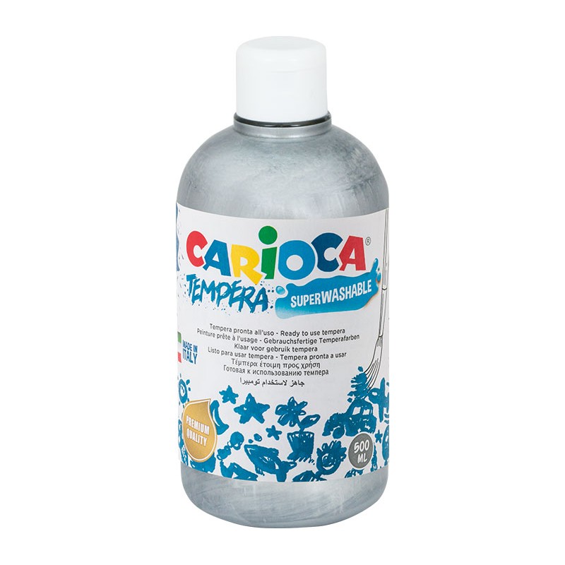 Farba Carioca tempera 500 ml (KO027/20) srebrna