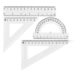 Zestaw geometryczny  transparent GR-031T