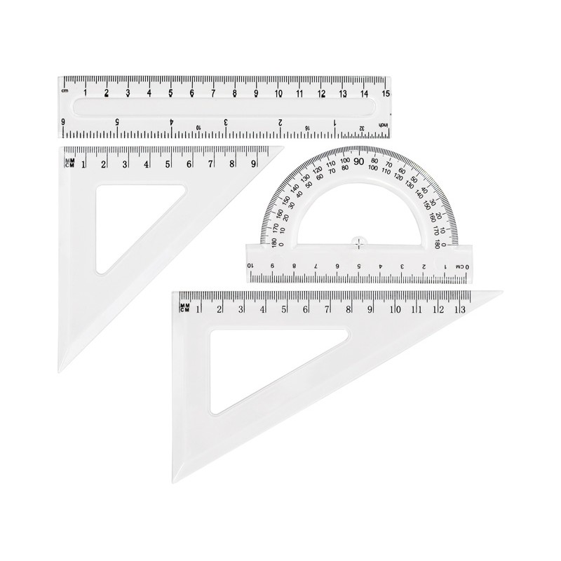 Zestaw geometryczny  transparent GR-031T