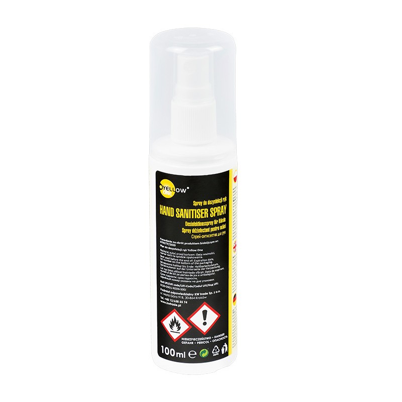 Spray do dezynfekcji rąk 100 ml Yellow One