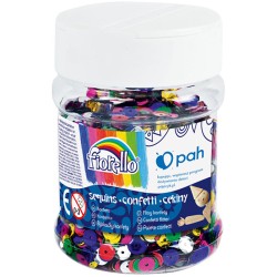 Cekiny confetti GR-C80-7 kółko łamane Fiorello słoik 80g