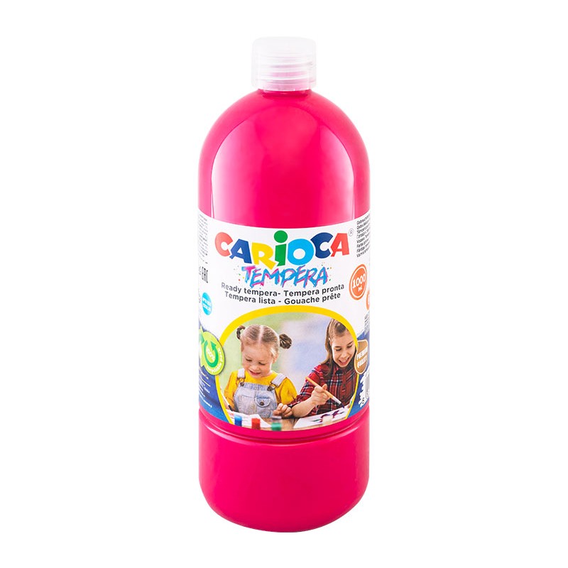 Farba Carioca tempera N 1000 ml (40430/04) różowa ciemna