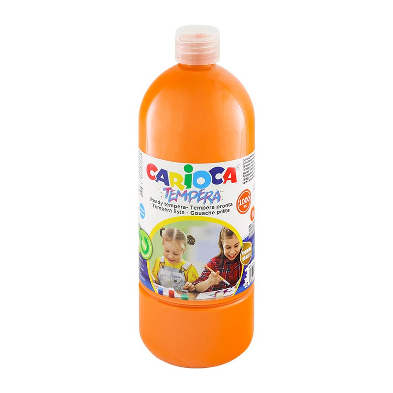 Farba Carioca tempera N 1000 ml (40430/11) pomarańczowa