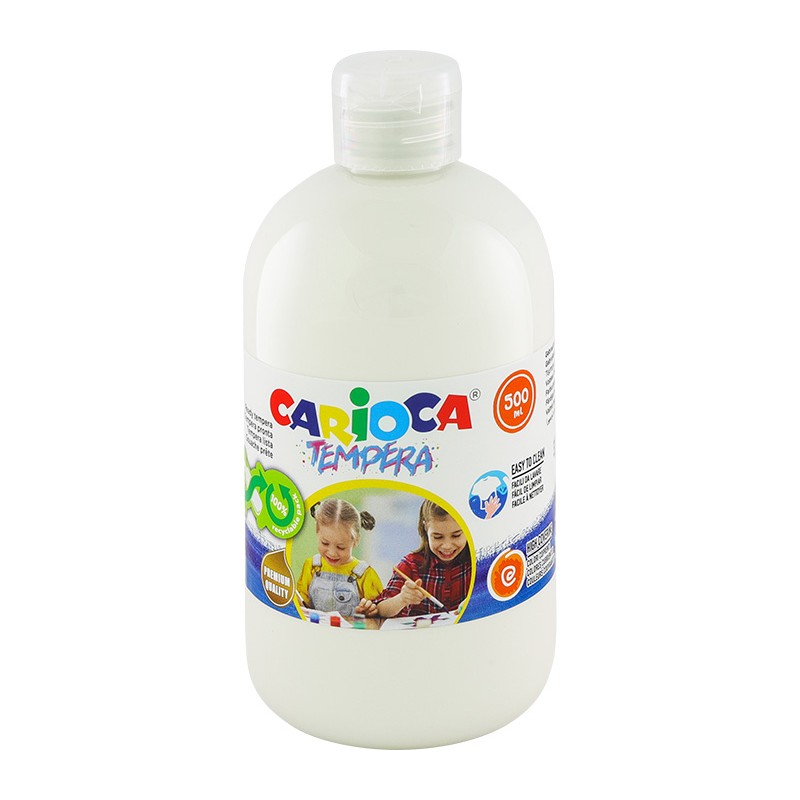 Farba Carioca tempera N 500 ml (40427/01) biała