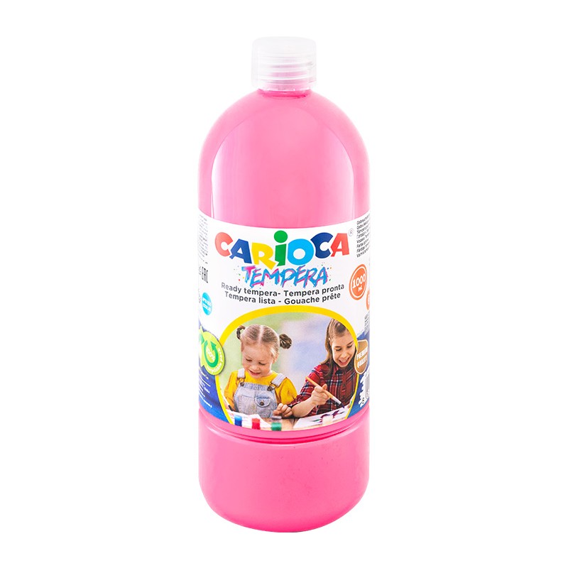 Farba Carioca tempera N 1000 ml (40430/09) różowa