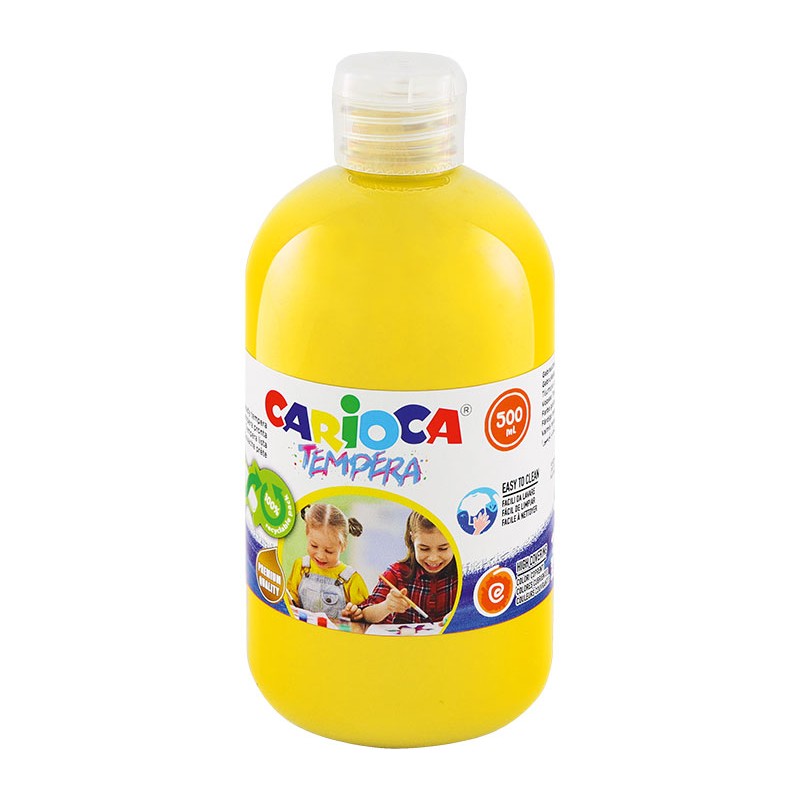 Farba Carioca tempera N 500 ml (40427/03) żółta