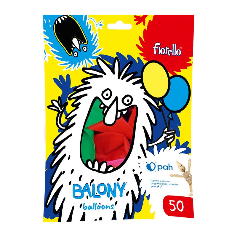 BALONY 12&8243 PASTEL MIX Fiorello 50 szt.