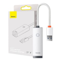 Adapter sieciowy Baseus Lite Series USB do RJ45 (biały)