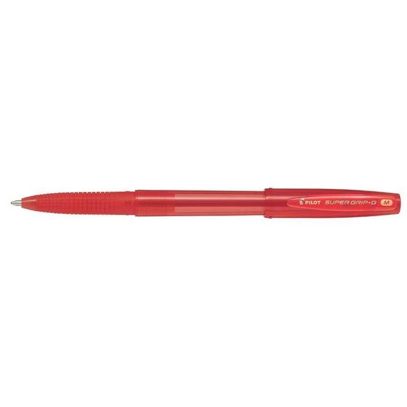 Długopis kulkowy ze skuwką PILOT SUPER GRIP G BPS-GG-F-R czerwony 0.7