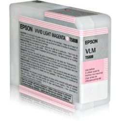 Tusz oryginalny EPSON T580B C13T580B00 Light Magenta 80 ml