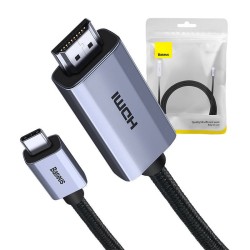 Kabel USB-C do HDMI Baseus, 4K, 2m (czarny)