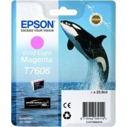 Tusz oryginalny EPSON T7606 C13T76064010 Light Magenta 25,9 ml