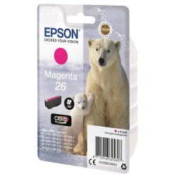 Tusz oryginalny EPSON T2613 C13T26134012 Magenta  4,5 ml