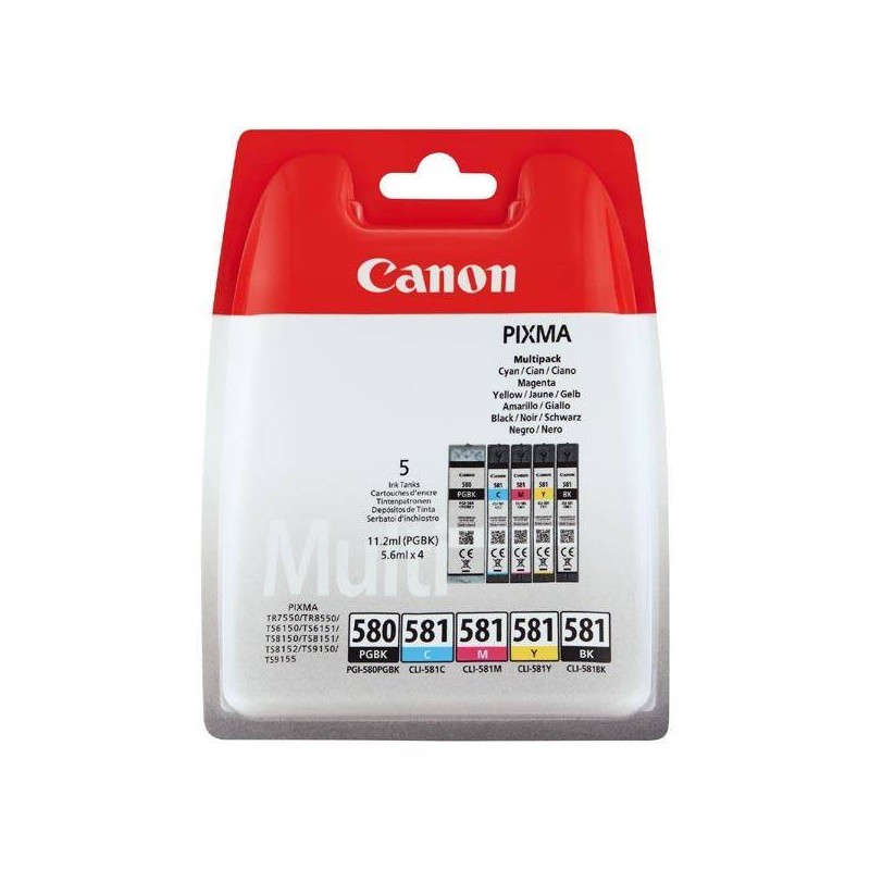 Tusz oryginalny CANON CLI581CMYK 1998C005 CMYK  46,8 ml