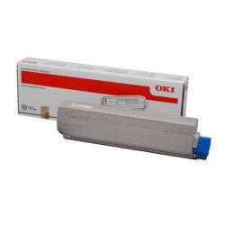 Toner oryginalny OKI C822-TY 44844613 Yellow 7300 stron