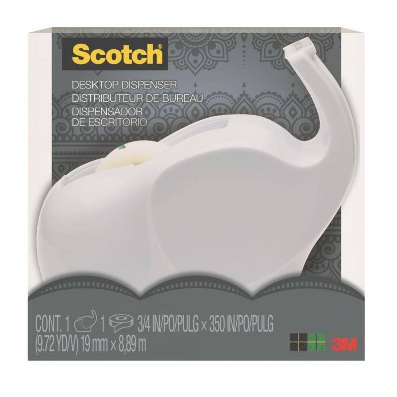 Podajnik do taśmy 19mm 3M Scotch® w kształcie słonia  C43-ELEPHANT + taśma