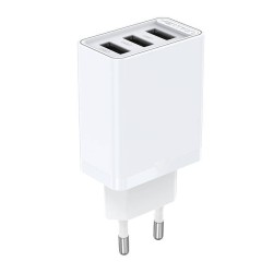 Ładowarka sieciowa 3xUSB-A Vention FEAW0-EU 2.4A 12W (biała)