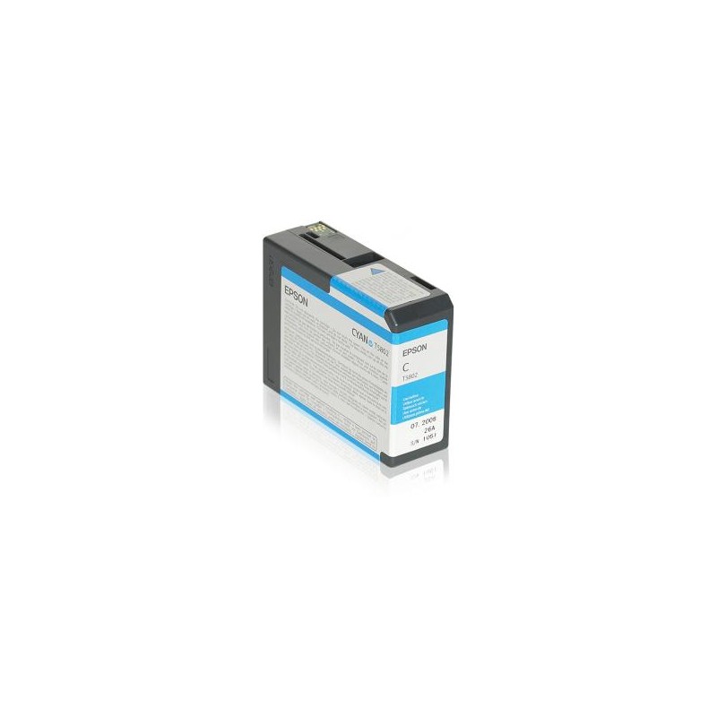 Tusz oryginalny EPSON T5802 C13T580200 Cyan  80 ml