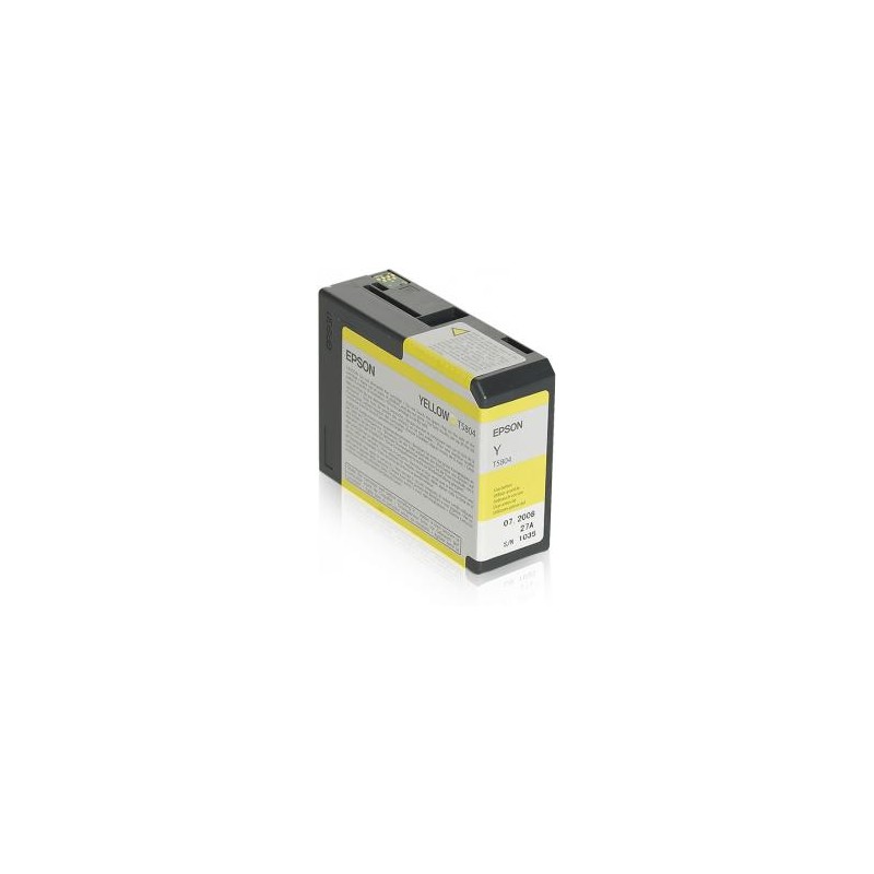 Tusz oryginalny EPSON T5804 C13T580400 Yellow  80 ml