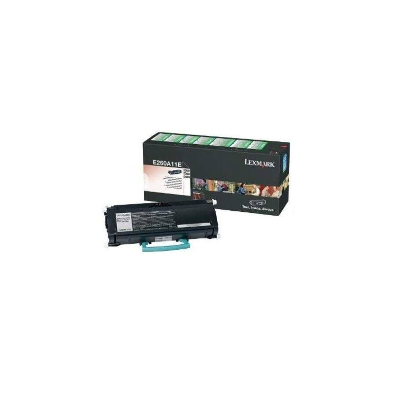 Toner oryginalny LEXMARK E260A11E Czarny 3500 stron