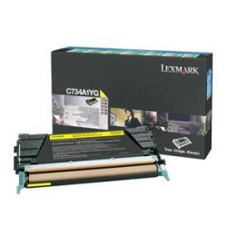 Toner oryginalny LEXMARK C734A1YG Yellow 6000 stron