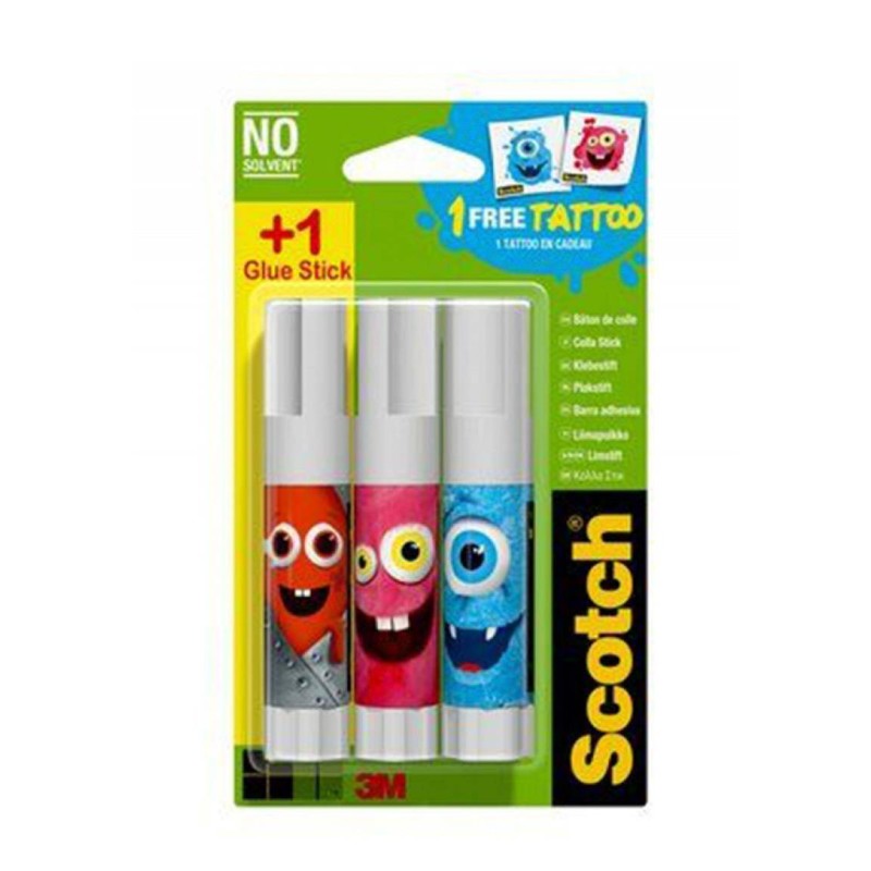 Klej w sztyfcie 3M SCOTCH® Monsters Edition  TTL0087 8g 2szt +1 gratis