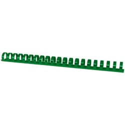 Grzbiet plastikowy 22mm (210 kartek) OFFICE PRODUCTS zielony 50 szt.