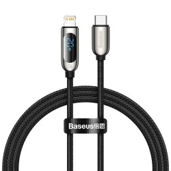 Kabel USB-C do Lightning Baseus Display, PD, 20W, 1m (czarny)