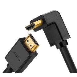 UGREEN HD103 Kabel HDMI - HDMI Kątowy, 4K, 1m (czarny)