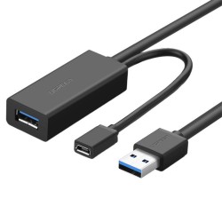 UGREEN Przedłużacz USB 3.O, 10m  US175 (czarny)