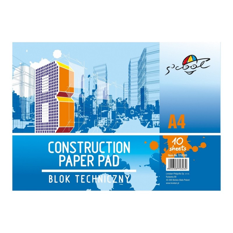 BLOK TECHNICZNY S'COOL A4 10K 160gsm