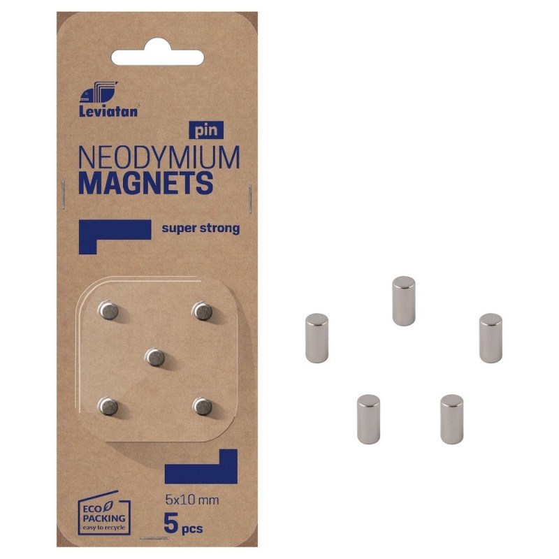 MAGNESY NEODYMOWE LEVIATAN PIN 5szt