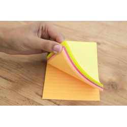 NOTES SAMOPRZYLEPNY D.RECT 98x150mm 100K NEON W LINIE