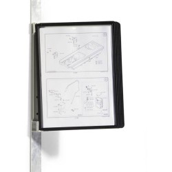 System prezentacyjny naścienny z 5 panelami A4 DURABLE VARIO MAGNET WALL 591401 czarnymi