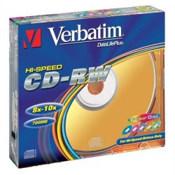 Płyta CD-RW 700MB 12x VERBATIM DataLife PLUS 43167 Slim 5 szt.