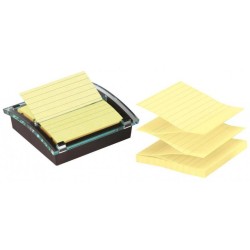 Podajnik do karteczek samoprzylepnych 3M POST-IT® Millenium XL Z-Notes  DS440-SSCYL czarny + bloczek