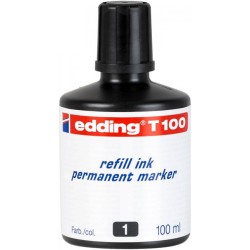 Tusz do markerów permanentny EDDING T 100 czarny 100ml