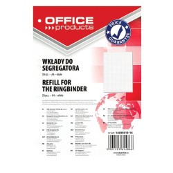 Wkłado do segregatora A4 OFFICE PRODUCTS biały kratka 50kart