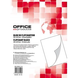 Blok do flipchartów 58,5x81cm OFFICE PRODUCTS gładki 50ark