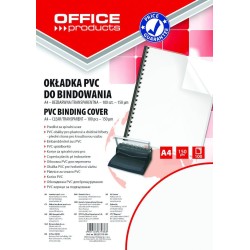 Folia do bindowania A4 OFFICE PRODUCTS przezroczysta 150mic 100 szt