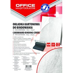 Karton do bindowania skóropodobny A4 OFFICE PRODUCTS DELTA biały 100 szt