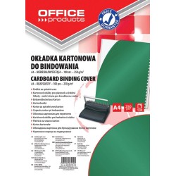 Karton do bindowania błyszczący A4 OFFICE PRODUCTS CHROMOLUX zielony 100 szt