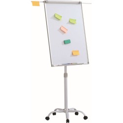 Flipchart mobilny suchościeralny magnetyczny z wyciąganymi ramionami 70x100cm OFFICE PRODUCTS rama aluminiowa