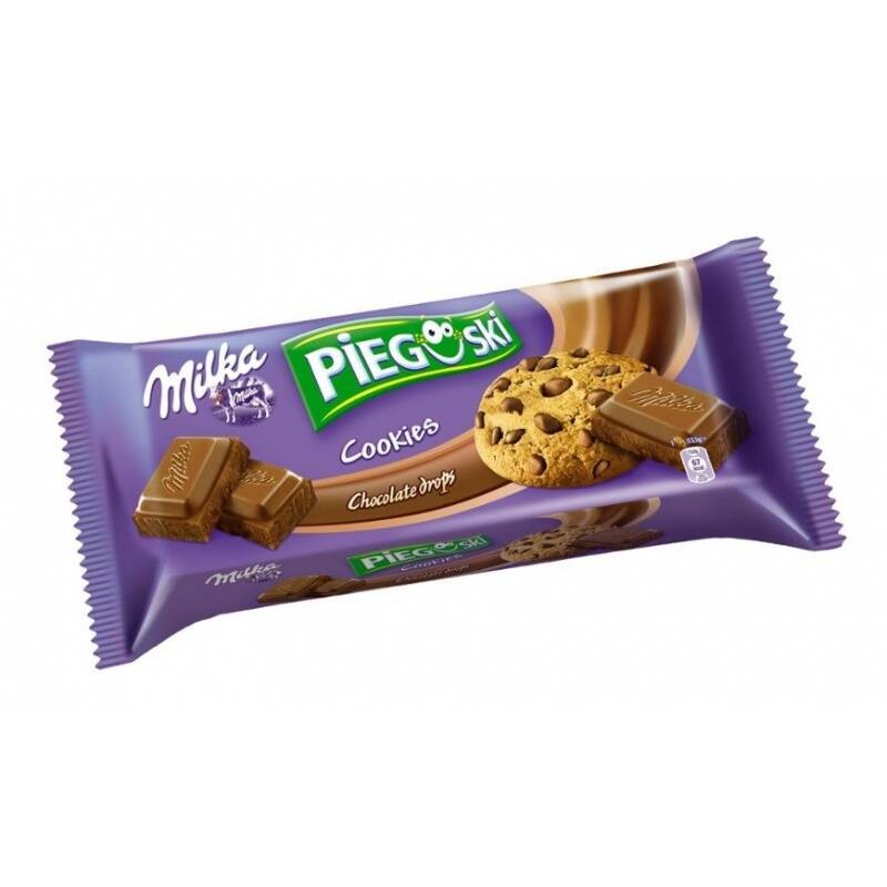 Ciastka Pieguski z czekoladą MILKA 135g