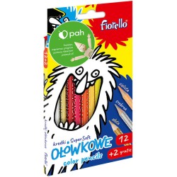 Kredki ołówkowe Fiorello 170-2625 12+2kol