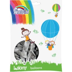 Balony 12" Fiorello 170-2503 metaliczny srebrny