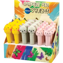 Długopis kulkowy CENTRUM SQUISHY ANIMALS 89536 niebieski 0.7