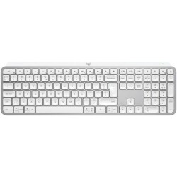 Klawiatura membranowa bezprzewodowa LOGITECH MX Keys S  920-011588 Jasnoszara Bluetooth oraz Radiowa