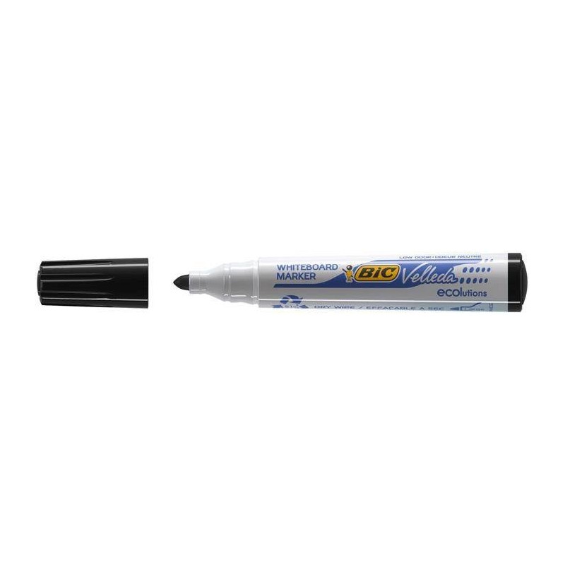 MARKER SUCHOŚCIERALNY BIC VELLEDA ECOLUTIONS 1701 904937 CZARNY OKRĄGŁA 6MM